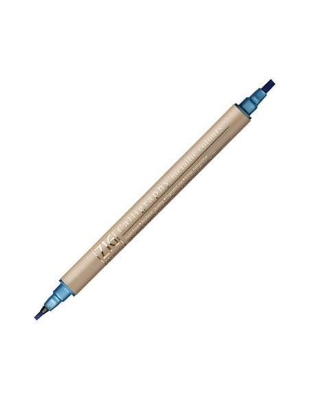 KALLIGRAFI-PENNA BLÅ METALLIC