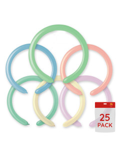 MODELLBALLONG 25P PASTELL
