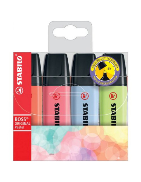 STABILO BOSS PASTEL 4P