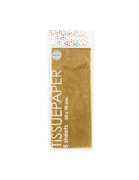 SILKESPAPPER GULD 5P
