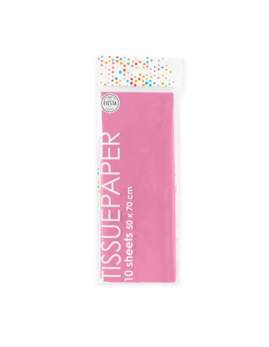 SILKESPAPPER HOT PINK 10P