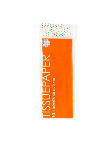 SILKESPAPPER ORANGE 10P