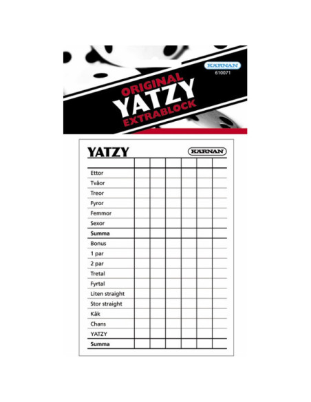 YATZY ORIGINAL BLOCK