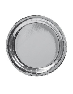 TALLRIK 23CM SILVER 8P