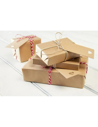 OMSLAGSPAPPER BRUNT 10M