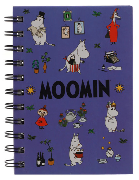 ANTECKNINGSBOK MUMIN A6 LILA