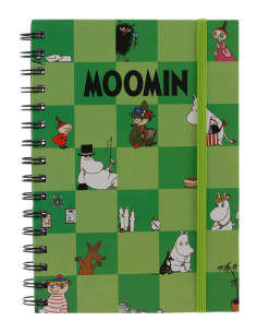 ANTECKNINGSBOK MUMIN A5 GRÖN