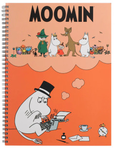 ANTECKNINGSBOK MUMIN A4 ORANGE