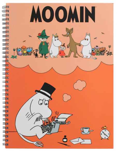 ANTECKNINGSBOK MUMIN A4 ORANGE