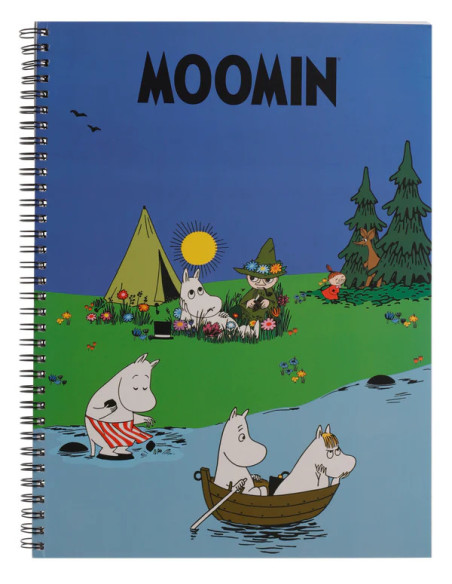 ANTECKNINGSBOK MUMIN A4 SKOG