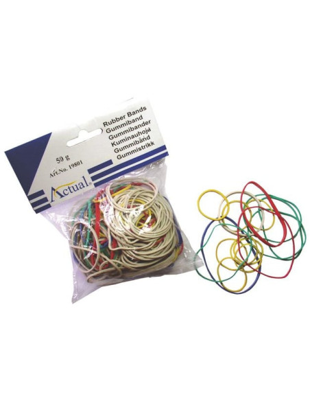 GUMMIBAND SORTERADE 50G