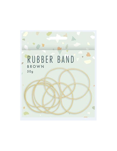 GUMMIBAND 50G BRUN