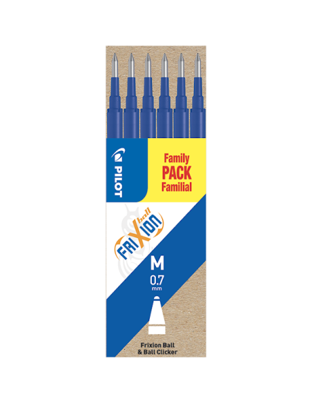 FRIXION REFILL 0,7 BLÅ 6P
