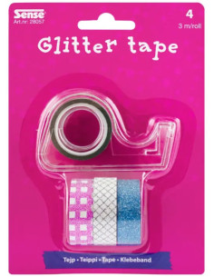 GLITTERTEJP 4-P