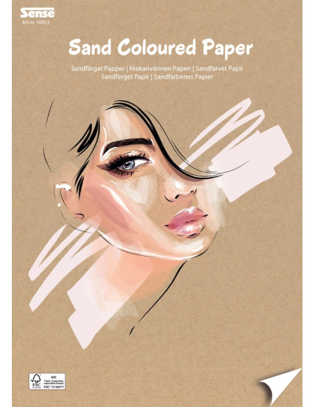 ART BLOCK SANDFÄRGAT PAPPER 30 BL