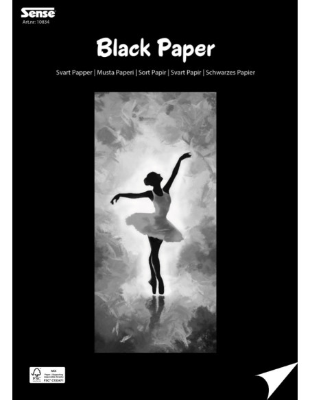 ART BLOCK SVART PAPPER 30 BLAD