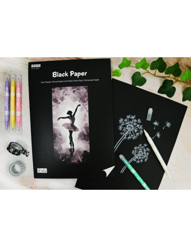 ART BLOCK SVART PAPPER 30 BLAD