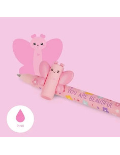 SUDDBAR PENNA FJÄRIL ROSA 2