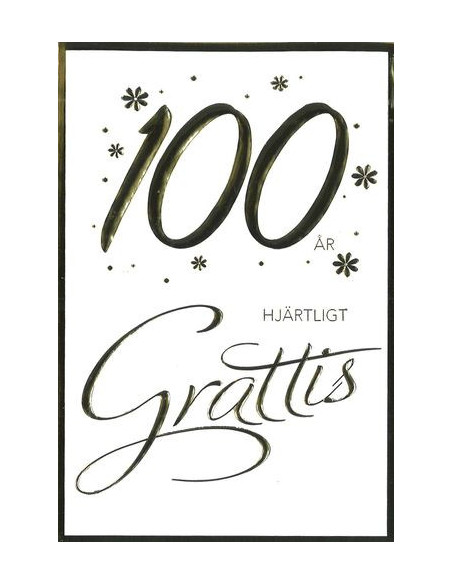 GRATTISKORT 100 ÅR