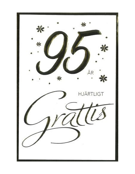 GRATTISKORT 95 ÅR