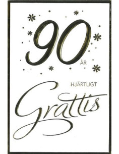 GRATTISKORT 90 ÅR