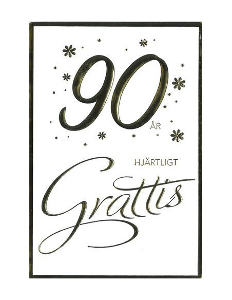 GRATTISKORT 90 ÅR