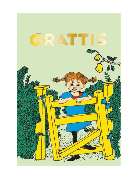 GRATTISKORT PIPPI GRÖN