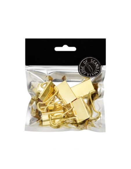 PAPPERSKLÄMMA 32MM GULD 5P