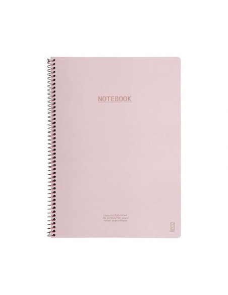 ANTECKNINGSBOK KOZO A4 PINK