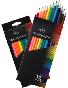 TRÄFÄRGPENNA 12P