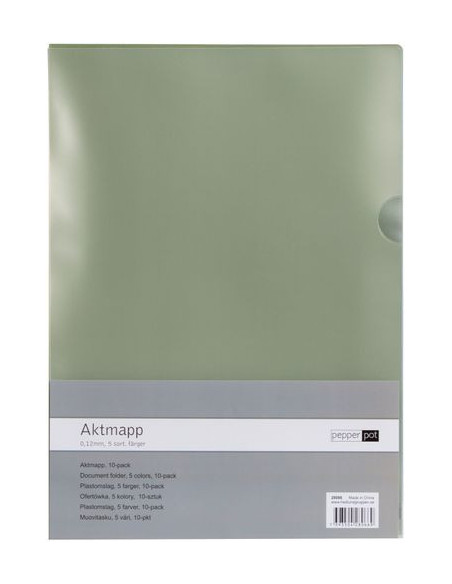 AKTMAPP 10P 5 FÄRGER