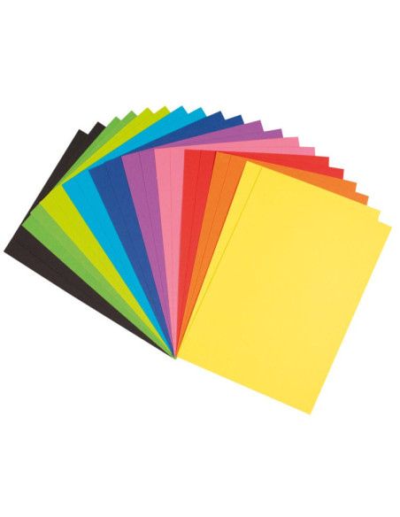 FÄRGAT PAPPER 180 GRAM 10 FÄRGER