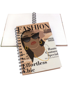 ANTECKNINGSBOK A5 W-O  FASHION 2