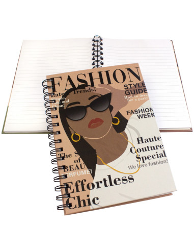 ANTECKNINGSBOK A5 W-O  FASHION