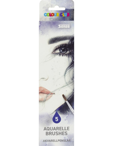 PENSLAR AKVARELL 5ST