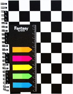 ANTECKNINGSBLOCK A5 HEART SQUARE