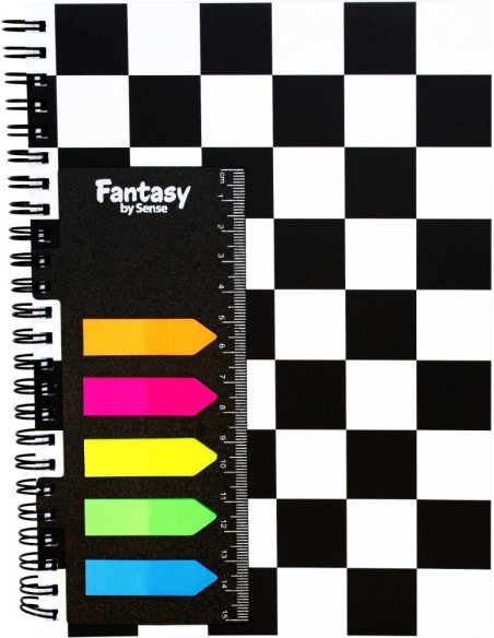 ANTECKNINGSBLOCK A5 HEART SQUARE