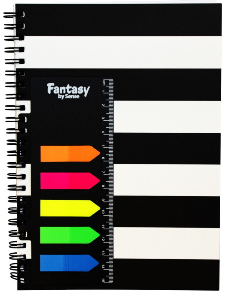 ANTECKNINGSBLOCK A5 HEART STRIPE