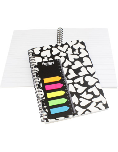 ANTECKNINGSBLOCK A5 HEART NOTIS