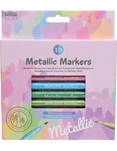 METALLIC MARKERS 10P