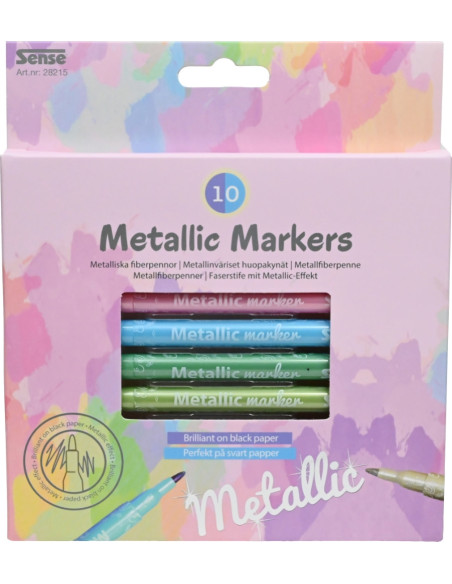 METALLIC MARKERS 10P