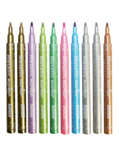 METALLIC MARKERS 10P 2