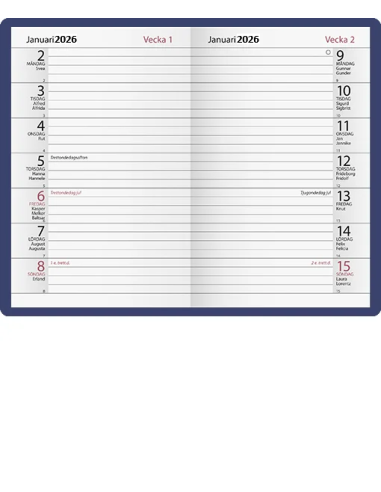 2026 NOTES BLÅ PLAST