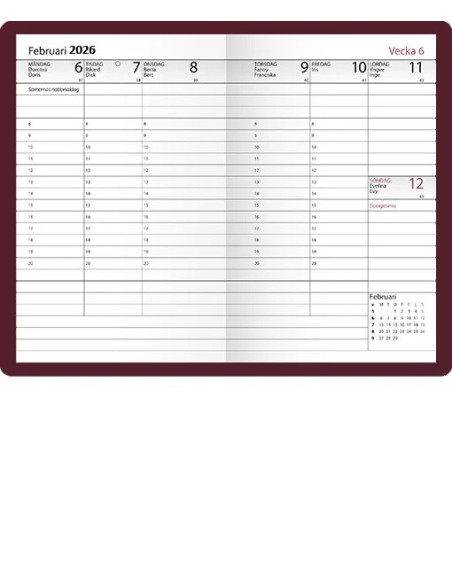 2026 LILLA EXECUTIVE BORDEAUX PLAST