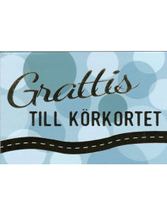 GARTULATIONSKORT KÖRKORT 2