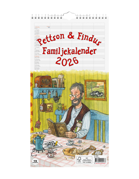2026 PETTSON OCH FINDUS FAMILJEKALENDER