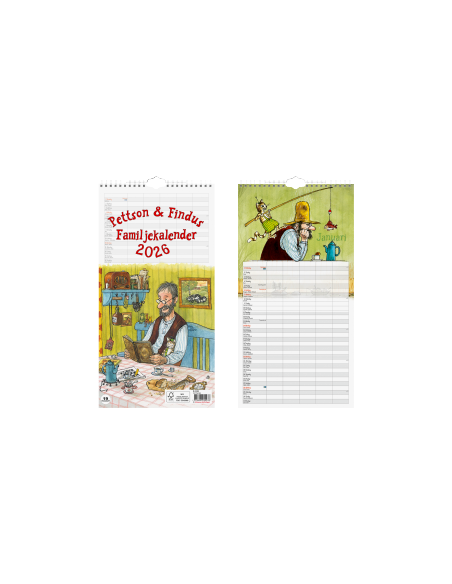 2026 PETTSON OCH FINDUS FAMILJEKALENDER
