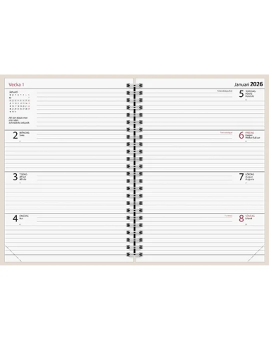 2026 DAGBOK MONSTERA WIRE-O