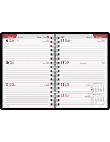 2026 VECKOKALENDER A6 HEART