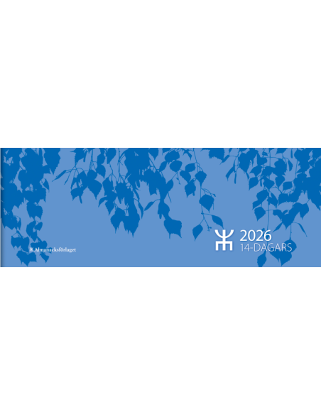 2026 14-DAGARS BLÅ KARTONG HÄFTAD